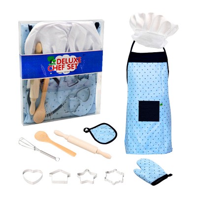 Deluxe Family kitchen toys children's kitchen set baking tools cake apron girl cooking kitchen chef utensils