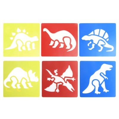 Wholesale Custom Cartoon Dinosaur Art Plastic Painting Stencil