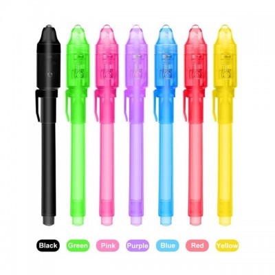 2020 New Kids LED UV Light Invisible Ink Ballpoint Pen for Birthday Party