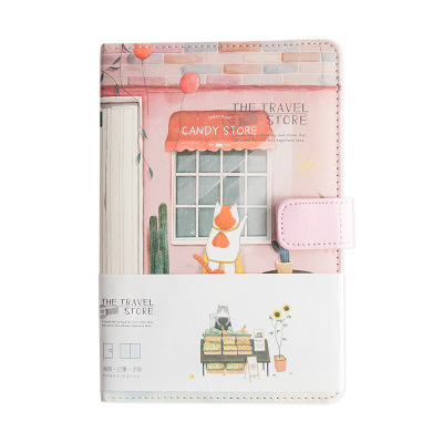 2020 Hot Sell Custom Printing Magnetic Buckle Leather Planners And Notebooks