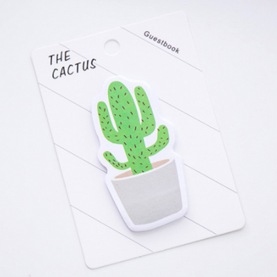 Hot Sell Custom Logo Printing Cactus Kawaii Sticky Note