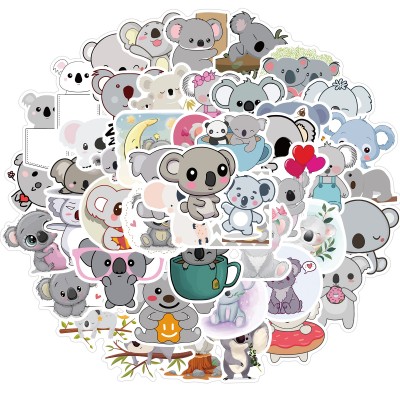 50PCS Cute Cartoon Funny Animal Waterproof DIY Motorcycle Luggage Phone Skateboard Graffiti Sticker