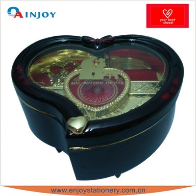 Plastic Heart Music Box Table Desk Decoration